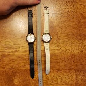 2 Stella & Dot watches with extra double band